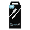 OBAL:ME Simple USB-A/Lightning kabelis 1m baltos spalvos