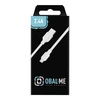 OBAL:ME Simple USB-A/Lightning kabelis 1m baltos spalvos