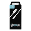 OBAL:ME Simple USB-A/USB-C kabelis 1m baltos spalvos