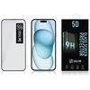 OBAL:ME 5D apsauginis stiklas telefonui Apple iPhone 15 Plus Juodas