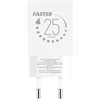 OBAL:ME laidinis įkroviklis USB-A + USB-C 25W baltos spalvos
