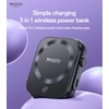 4Kom Yesido Power bank 5000mAh YP59 3in1 – Typ C – magnetinis belaidis 15W juodos spalvos
