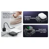 4Kom Yesido Power bank 5000mAh YP59 3in1 – Typ C – magnetinis belaidis 15W juodos spalvos
