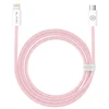 Oem Blavec kabelis Candy braided – Type C į Lightning – PD 20W 2,4A 2 metrai (CCA-CL24P20) rožinės spalvos