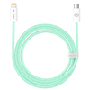 Oem Blavec kabelis Candy braided – Type C į Lightning – PD 20W 2,4A 3 metrai (CCA-CL24GN30) žalios spalvos