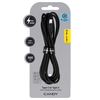 Oem Blavec kabelis Candy braided – Type C į Type C – PD 60W 3A 3 metrai (CCA-CC3B30) juodos spalvos