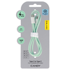 Oem Blavec kabelis Candy braided – Type C į Type C – PD 60W 3A 3 metrai (CCA-CC3GN30) žalios spalvos