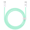 Oem Blavec kabelis Candy braided – Type C į Type C – PD 60W 3A 3 metrai (CCA-CC3GN30) žalios spalvos