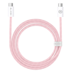 Oem Blavec kabelis Candy braided – Type C į Type C – PD 60W 3A 3 metrai (CCA-CC3P30) rožinės spalvos