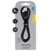 Oem Blavec kabelis Candy braided – USB į Lightning – 2,4A 3 metrai (CCA-UL24B30) juodos spalvos