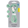 Oem Blavec kabelis Candy braided – USB į Lightning – 2,4A 1 metras (CCA-UL24GN10) žalios spalvos