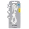Oem Blavec kabelis Candy braided – USB į Lightning – 2,4A 2 metrai (CCA-UL24W20) baltos spalvos