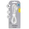 Oem Blavec kabelis Candy braided – USB į Lightning – 2,4A 3 metrai (CCA-UL24W30) baltos spalvos