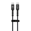 Dėklas Oem Blavec Cable Raptor braided – Type C to Type C – PD 60W 3A 3 metres Apple CarPlay/Android Auto (CRA-CC3BG30) juodas-pilkas