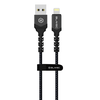 Oem Blavec laidas Raptor pintas – USB į Lightning – 2,4A 1 metras (CRA-UL24BG10) juodos-pilkos spalvos