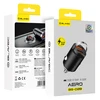 Blavec automobilinis įkroviklis BS-02B Aero – USB + Type C – QC 3.0 18W PD 30W (CCBS02BA-UCB) juodos spalvos