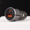 Blavec Automobilinis įkroviklis BS-05B Nitro – USB + Type C – QC 3.0 18W PD 65W (CCBS05BN-UCB) juodos spalvos