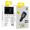 Blavec Automobilinis įkroviklis BS-06D-C Trip – USB + 2xType C – QC 3.0 18W PD 65W su Type C į Type C (CCBS06DCQ-U2CB) juodos spalvos