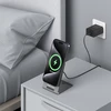 Oem Blavec belaidis įkroviklis BQI-01 Qi2 15W magnetic Magsafe + Raptor cable type C to type C (BQI01-QI2MS) sidabro spalvos