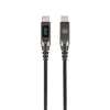 Blavec Kabelis Lumix pleciony – Typ C į Typ C – PD 240W 5A LED ekranas 1,2m Apple CarPlay/Android Auto (CLU-CC5BG12)