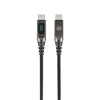 Blavec Kabelis Lumix pleciony – Typ C na Typ C – PD 100W 5A LED ekranas 1,2 metra Apple CarPlay/Android Auto (CLU-CC5BG12)