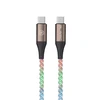Blavec Kabelis Neon – TYP C į Typ C – PD 60W 3A 1 m. (CNE-CC3L1) su RGB