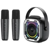Blavec nešiojama bluetooth kolonėlė WS-08 Karaoke Idol – 8W su 2 mikrofonais (WS08-2MB) juodos spalvos