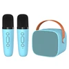 Blavec nešiojama bluetooth kolonėlė WS-07 Karaoke Party – 5W su 2 mikrofonais (WS07-2MBL) mėlynos spalvos