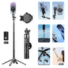 Blavec Selfie Stick Aliuminio Fusion P-06 Magsafe tripod + remote control + holder 1,34 metres (SSFP06-MTRHB134) juodos spalvos