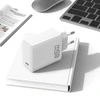 Blavec Wall charger BC-8 GaN4 – Type C – PD QC 65W 3A with Type C to Type C cable (TCBC8G4-CW653A+CC) baltas