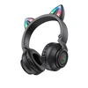 Borofone Ausinės BO18 Cat Ear bluetooth juodos spalvos