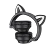 Borofone Ausinės BO18 Cat Ear bluetooth juodos spalvos
