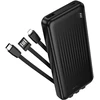 Oem Borofone Power Bank 10000mAh BJ79 Clever - USB - su Type C ir Lightning kabeliais juodos spalvos