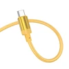 Oem Borofone kabelis BX108 Start – Type C į Type C – 60W 3A 1 metras auksinis