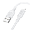 Oem Borofone kabelis BX111 Feliz – USB į Lightning – 2,4A 1 metras baltos spalvos