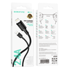 Borofone kabelis BX111 Feliz – USB į Type C – 3A 1 metras juodos spalvos