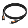 Borofone kabelis BX114 Structure – Type C į Type C – PD 60W 3A 1 metras juodos spalvos