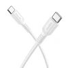 Borofone kabelis BX116 Certain - Type C į Type C - PD 60W 3A 1 m baltos spalvos