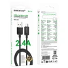 Borofone kabelis BX120 Placer – USB į Micro USB – 2,4A 1 m juodos spalvos