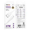 Borofone kabelis BX121 Energy – Type C į Lightning – PD 27W 1 m baltos spalvos
