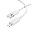 Borofone kabelis BX123 Leya – USB to Lightning – 12W 2,4A 1 m baltas