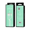 USB kabelis Borofone BX17 3in1 microUSB-Lightning-Type-C baltas