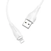 Oem Borofone kabelis BX18 Optimal – USB į Lightning – 2A 1 metras baltos spalvos
