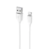 USB kabelis BOROFONE BX19 Benefit "lightning" baltas 1m
