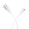 USB kabelis BOROFONE BX19 Benefit microUSB baltas 1m