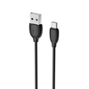 Borofone BOROPHONE USB KABELIS - BX19 2.4A MICRO USB 1M Juodas