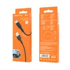 USB kabelis Borofone BX30 Type-C 1.0m silikoninis juodas