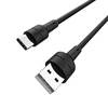 USB kabelis Borofone BX30 Type-C 1.0m silikoninis juodas