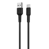 USB kabelis Borofone BX30 Type-C 1.0m silikoninis juodas