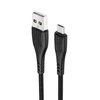 Oem Borofone Kabelis BX37 Wieldy – USB į Micro USB – 1 metras juodos spalvos